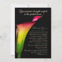Calla Lily Écriture – Fleurs Rouge Jaune Vert