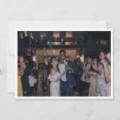 Carte De Remerciements Calligraphie à la frontière blanche superposition (Dos)