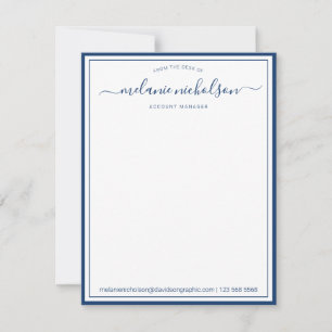 Carte De Remerciements Calligraphie De Fille Du Bureau De La Frontière De