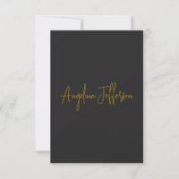 Calligraphie de nom Professionnel Élégant Couleur