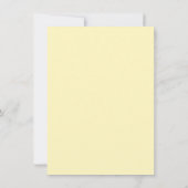 Carte De Remerciements Calligraphie Élégante Remerciements Jaune Pâle (Dos)