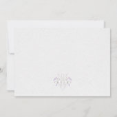 Carte De Remerciements Calligraphie Fleur sauvage d'aquarelle délicate (Dos)