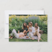 Carte De Remerciements Calligraphie minimaliste moderne (Dos)