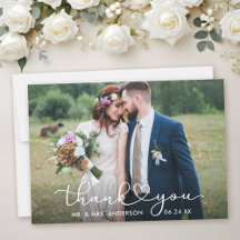 Calligraphie moderne Coeur Script Mariage Photo
