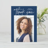 Carte De Remerciements Calligraphie moderne Diplôme vertical de deux phot (Debout devant)