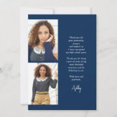 Carte De Remerciements Calligraphie moderne Diplôme vertical de deux phot (Dos)