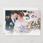 Carte De Remerciements Calligraphie romantique Script Mariage photo (Devant)