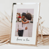 Carte De Remerciements Calligraphie Script Forever in Love Mariage