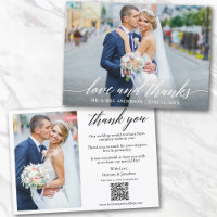 Calligraphy Love Thanks QR Code 2 Mariage photo