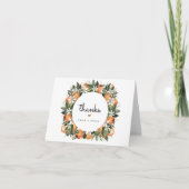 Carte De Remerciements Calliope - Aquarelle Orange Blossom (Devant)