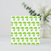 Carte De Remerciements Caméléon mignon vert (Debout devant)