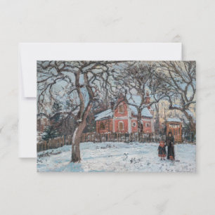 Carte De Remerciements Camille Pissarro - Chataigniers a Louvecienne