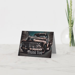 Carte De Remerciements Camion Antique - Un classique intemporel