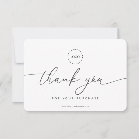 Carte De Remerciements Campagne publicitaire simple et moderne (Devant)