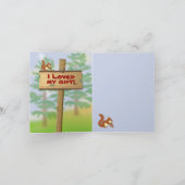 Carte De Remerciements Camping thank you note (Intérieur)