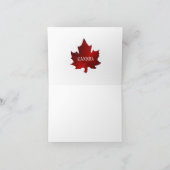Carte De Remerciements canada (Intérieur)