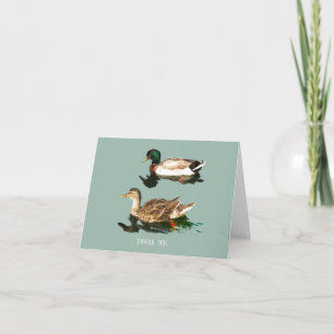 Carte De Remerciements Canards colverts