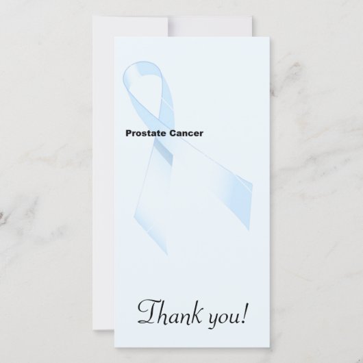 Carte De Remerciements Cancer de la prostate (Devant)