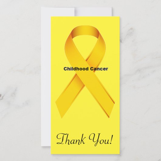Carte De Remerciements Cancer d'enfance (Devant)