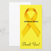 Carte De Remerciements Cancer d'enfance (Devant / Derrière)