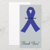 Carte De Remerciements Cancer du colon (Devant / Derrière)