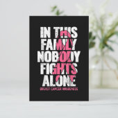 Carte De Remerciements Cancer du sein (Debout devant)