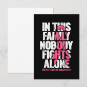 Carte De Remerciements Cancer du sein (Devant / Derrière)