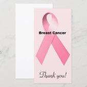 Carte De Remerciements Cancer du sein (Devant / Derrière)