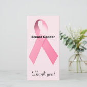 Carte De Remerciements Cancer du sein (Debout devant)