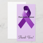 Carte De Remerciements Cancer pancréatique (Devant / Derrière)