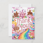 Carte De Remerciements Candies Scoops Candyland (Devant)