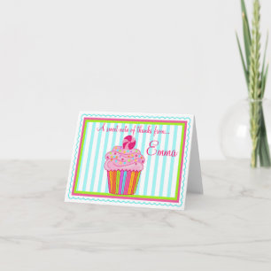 Carte De Remerciements Candy Surpise Cupcake Thank You Note Cards