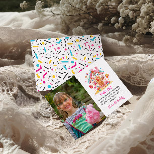 Carte De Remerciements Candyland Sweet Celebration Anniversaire de enfant