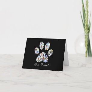 Carte De Remerciements Canvas photo Empreinte de patte de chien, Canvas d