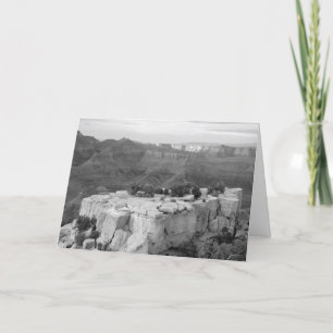 Carte De Remerciements Canyon Black and White Photo Note Card