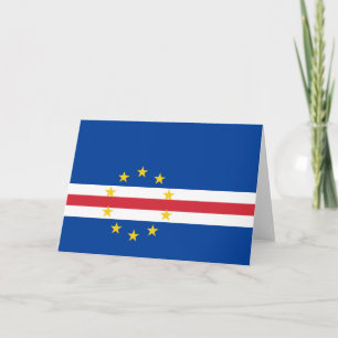 Carte De Remerciements Cap Verde flag
