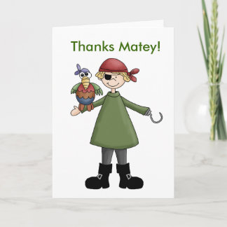 Carte De Remerciements Capitaine Crochet