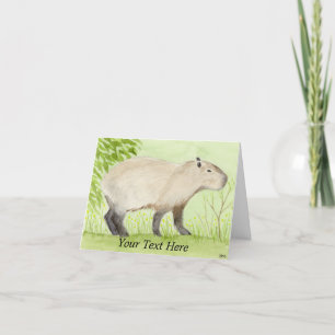 Carte De Remerciements Capybara