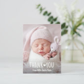 Carte de remerciements cardiaque, carte de remerci (Debout devant)