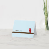 Carte de remerciements - Cardinal (Devant)