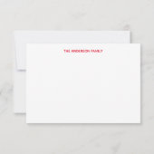 Carte De Remerciements Cardinal des neiges de Noël (Dos)