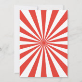 Carte De Remerciements Carnaval Cirque Spectacle & Animaux Anniversaire (Dos)