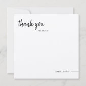 Carte de remerciements carré (Devant)