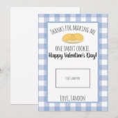 Carte De Remerciements Carte-cadeau de l'enseignant Valentine Smart Cooki (Devant / Derrière)