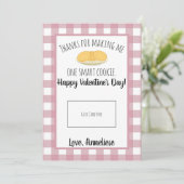 Carte De Remerciements Carte-cadeau de l'enseignant Valentine Smart Cooki (Debout devant)