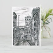 Carte De Remerciements Carte, capitale de Sofia en Bulgarie (Debout devant)