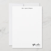 Carte De Remerciements Carte, capitale de Sofia en Bulgarie (Dos)