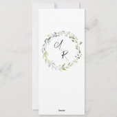 Carte de remerciements, Carte de remerciements bur (Dos)