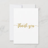 Carte de remerciements, Carte de remerciements de  (Dos)