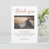 Carte de remerciements, Carte de remerciements de  (Debout devant)